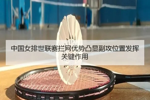 中国女排世联赛拦网优势凸显副攻位置发挥关键作用